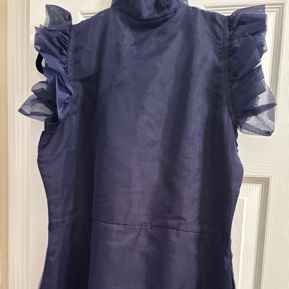 🌟SUE SARTOR🌟 Navy Formal Firenze Dress - Picture 7 of 10